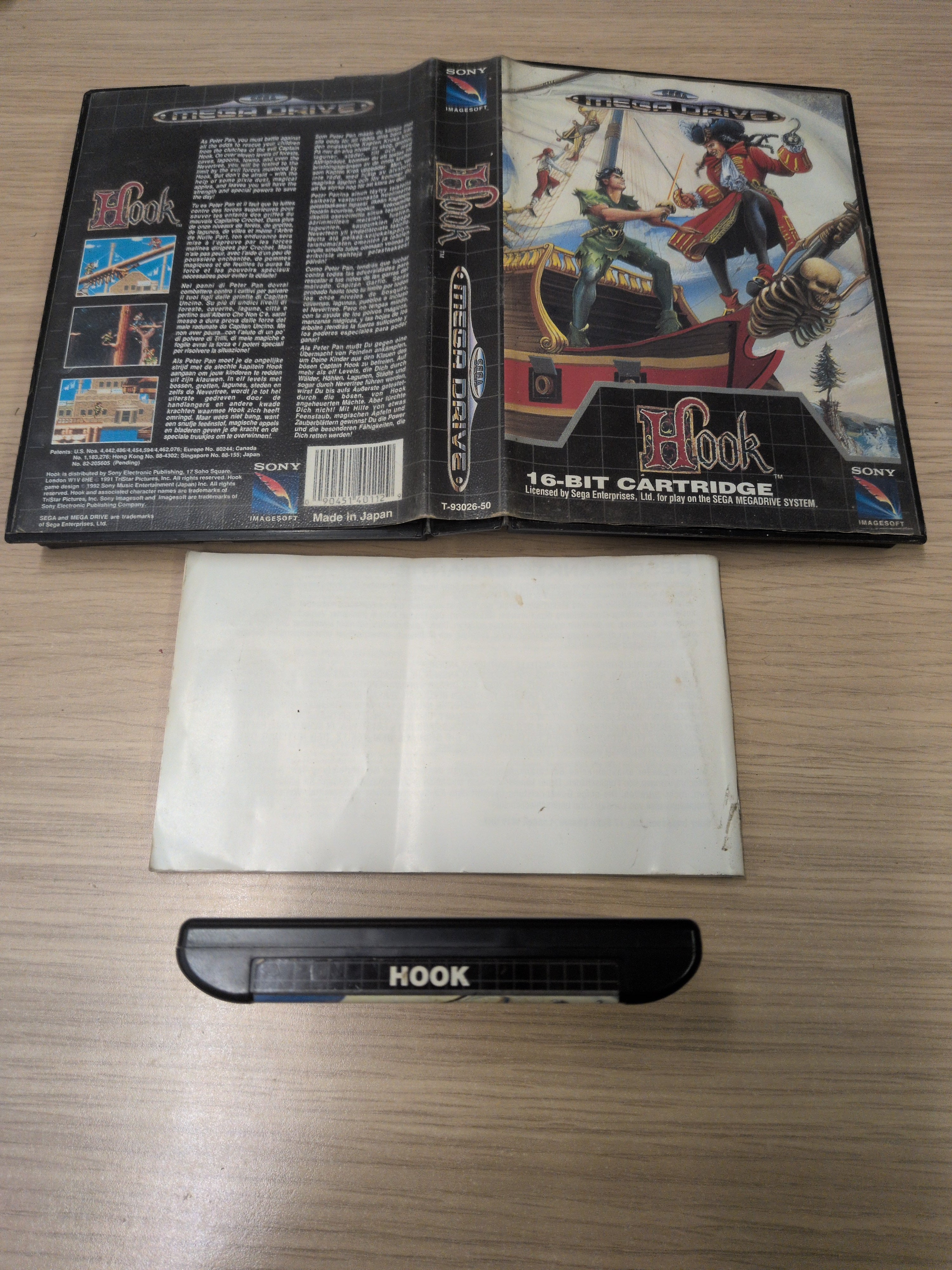 Hook Sega Mega Drive game Hook Sega Mega Drive game